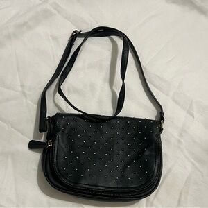 Apt. 9 Black Studded Crossbody Bag